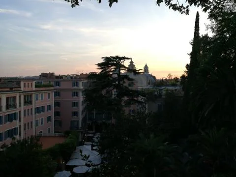 Sunset in Rome, Italy Stock Photos