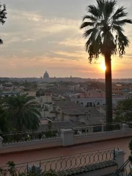 Sunset in Rome, Italy Stock Photos