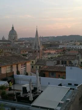 Sunset in Rome, Italy Foto stock