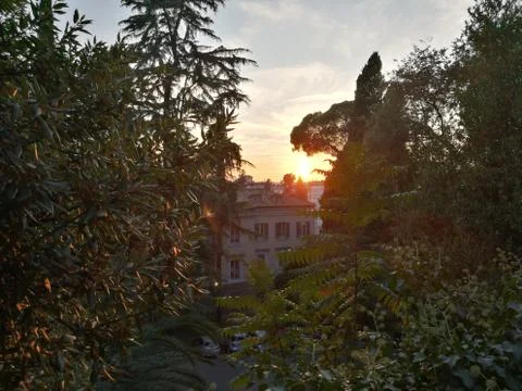 Sunset in Rome, Italy Foto stock