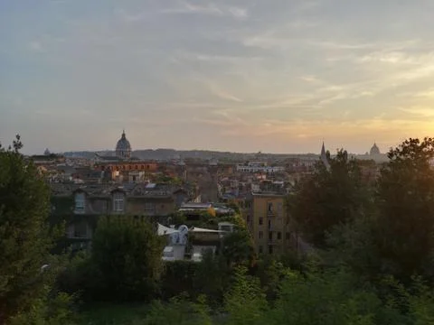 Sunset in Rome, Italy Stock Photos