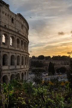 Sunset in Rome Foto stock