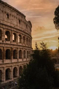 Sunset in Rome Foto stock