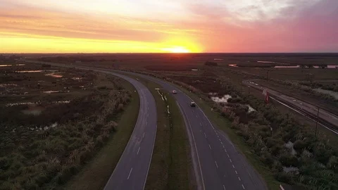 Sunset Route Stock Footage 116827610