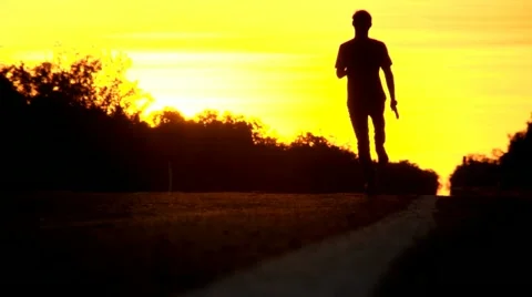 Sunset Run Stock Footage 12658324