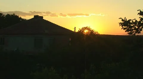 Sunset rural 1 Stock Footage 11320902