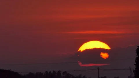 Sunset at rural. 库存影片 121876700