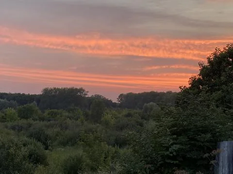 Sunset in Russia Stock Photos