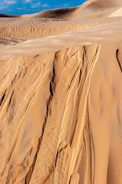 Sunset in the Sahara. Stock Photos
