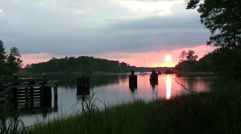 Sunset sail Video stock 483583