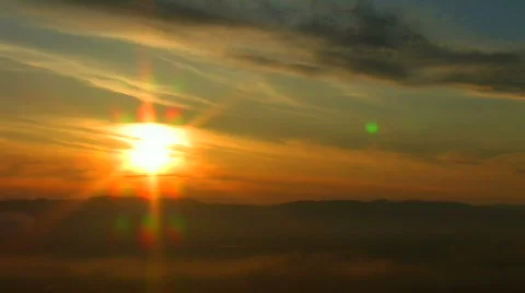 Sunset sakhalin Stock Footage 373370