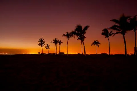 Sunset in Salalah Stock Photos