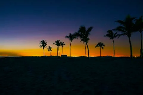 Sunset in Salalah Stock Photos