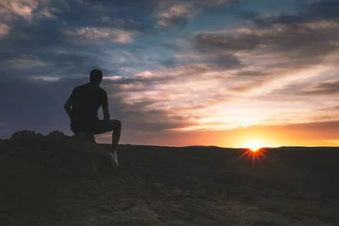 Sunset from salalah Stock Photos