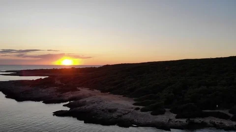 Sunset of salento bay Stock Footage 119005309
