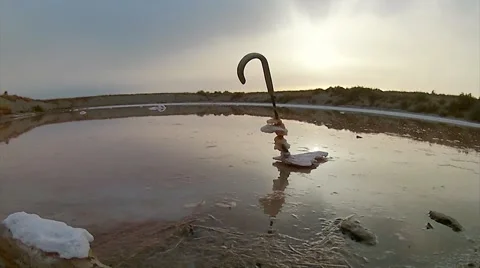 Sunset Salt Marsh Timelapse at Ria Formosa Natural Park - (Pan Shot 1) Stock Footage 53276363