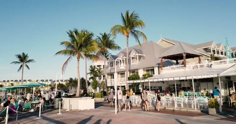 Sunset Salutation on the Streets of Key West Florida Stock-Footage 159791153