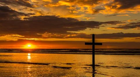 Sunset Salvation Beach Stock Photos