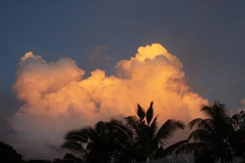 Sunset in Samoa Stock Photos