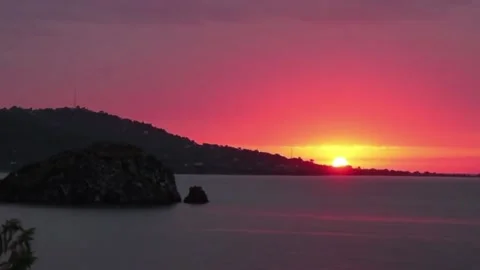 Sunset on samosir island Stock Footage 232409631