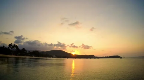 Sunset on Samui Stock Footage 37689814