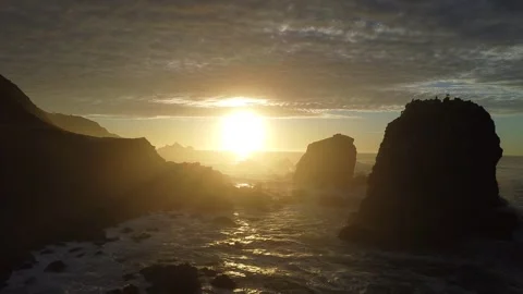 Sunset in San Francisco Beach Stock Footage 274039179