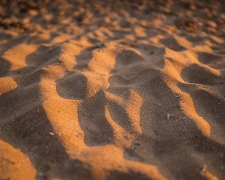 Sunset on sand Foto stock