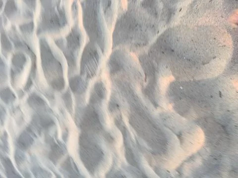 Sunset Sand Prints Stock Photos