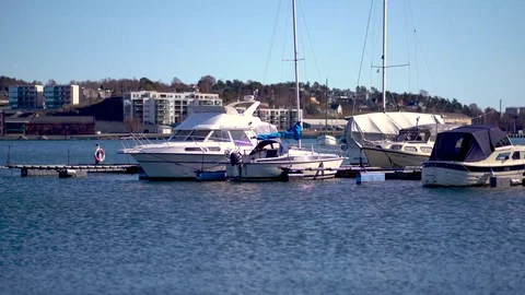 Sunset in Sandefjord 库存影片 105882051