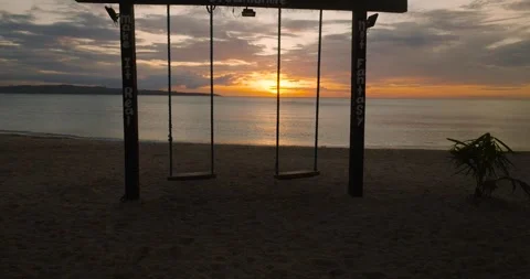 Sunset in Santa Fe, Tablas, Romblon. Philippines. Stock Footage 265317131