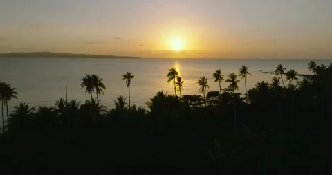Sunset in Santa Fe, Tablas, Romblon. Philippines. Stock Footage 265502224