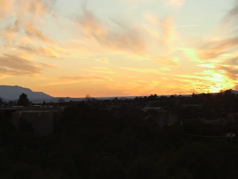Sunset in Santa Fe Timelapse Stock Footage 70032416