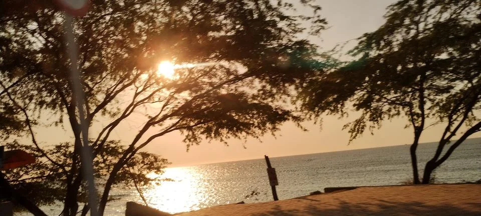 Sunset in Santa Marta Foto stock