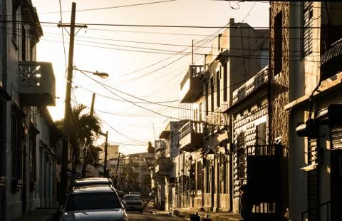 Sunset in santo domingo Stock Photos