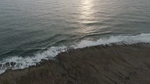 Sunset at Santolo beach, Indonesia Stock Footage 204959642