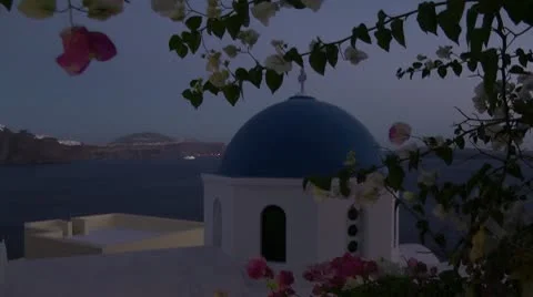 Sunset on Santorini Stock Footage 8985668