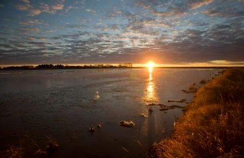 Sunset Saskatchewan Stock-Fotos