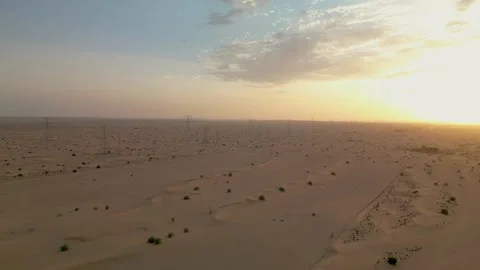 Sunset in Saudi Arabian dessert Stock Footage 270167118