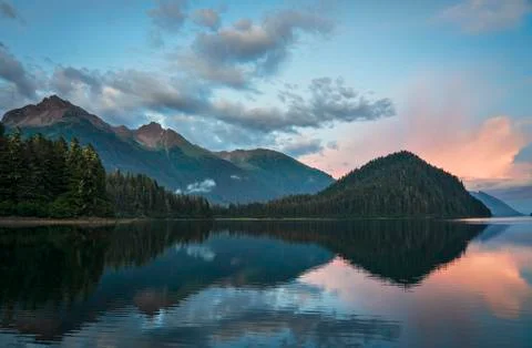 Sunset in Sawmill Bay Stock Photos