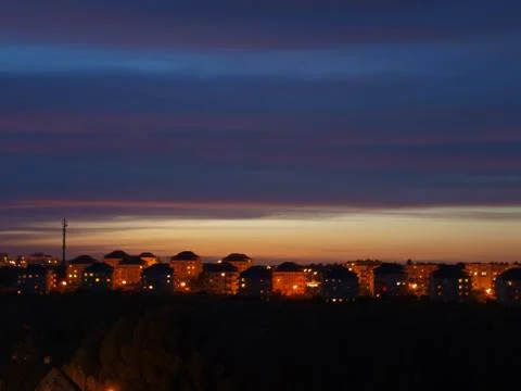 Sunset - scene Stock Photos