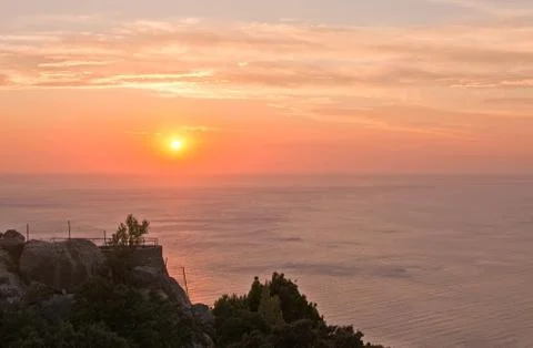 Sunset scenery Mallorca Stock-Fotos