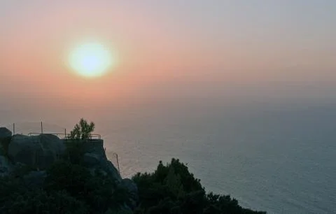 Sunset scenery Mallorca Foto stock