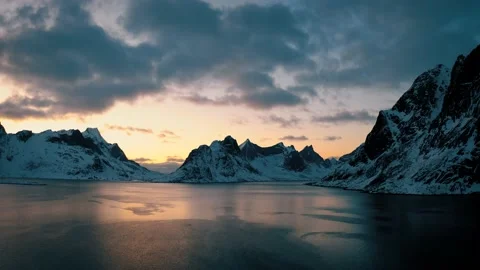 Sunset scenery in Norway Stock Footage 228673924