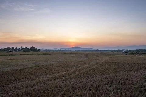 Sunset scenery Stock Photos