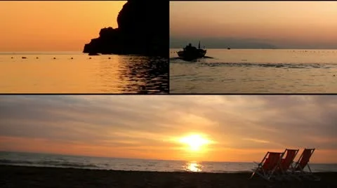 Sunset scenes Stock Footage