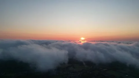 Sunset in scenic Canterbury Stock Footage 243941124