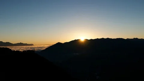 Sunset from Schlick, Tirol, Austria. Video stock 84024718