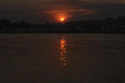 The sunset at the sea (3) Stock Photos