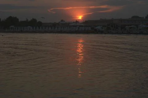 The sunset at the sea (4) Stock Photos