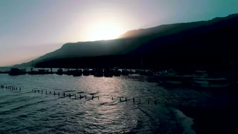 Sunset sea 4k Stock Footage 133040920